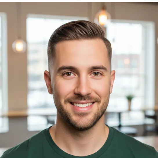 Taper Fade con Crew Cut