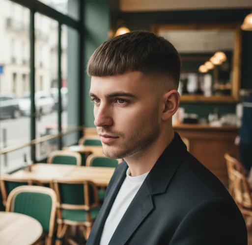 Taper Fade Texturizado French Crop