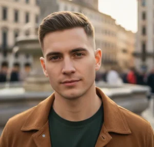 Taper Fade con Crew Cut
