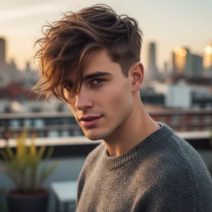 Taper Fade Texturizado con Top Despeinado