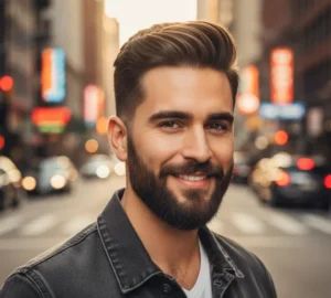 Low Taper con Pompadour