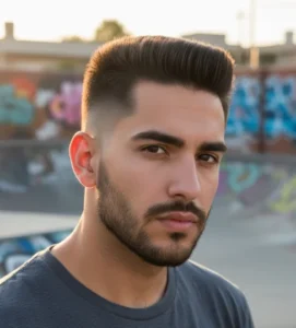Taper Fade Medio con Top Lacio
