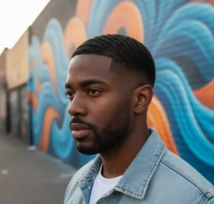 Taper Fade Alto con Waves